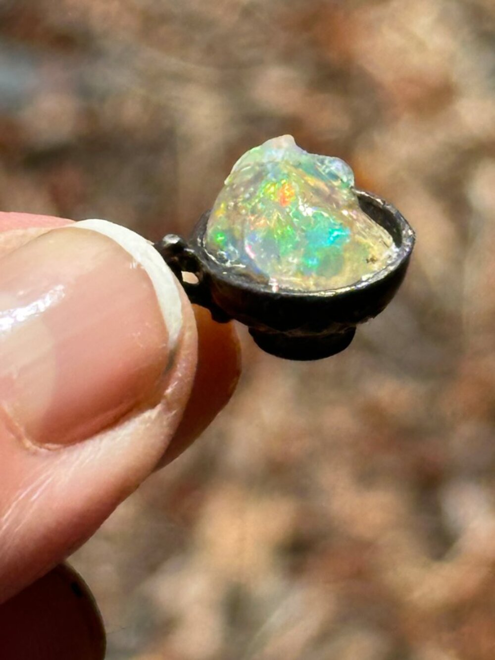 Antique Opal Necklace *Cup of Magic* - Picture 9 of 15